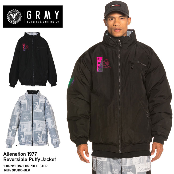 ALIENATION REVERSIBLE PUFFY JACKET GPJ106