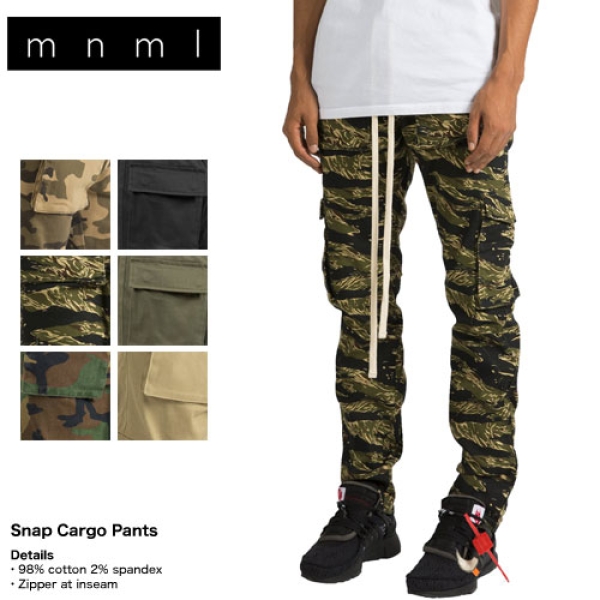 MNML SNAP ZIPPER CARGO PANTS These pants feature a... - Depop