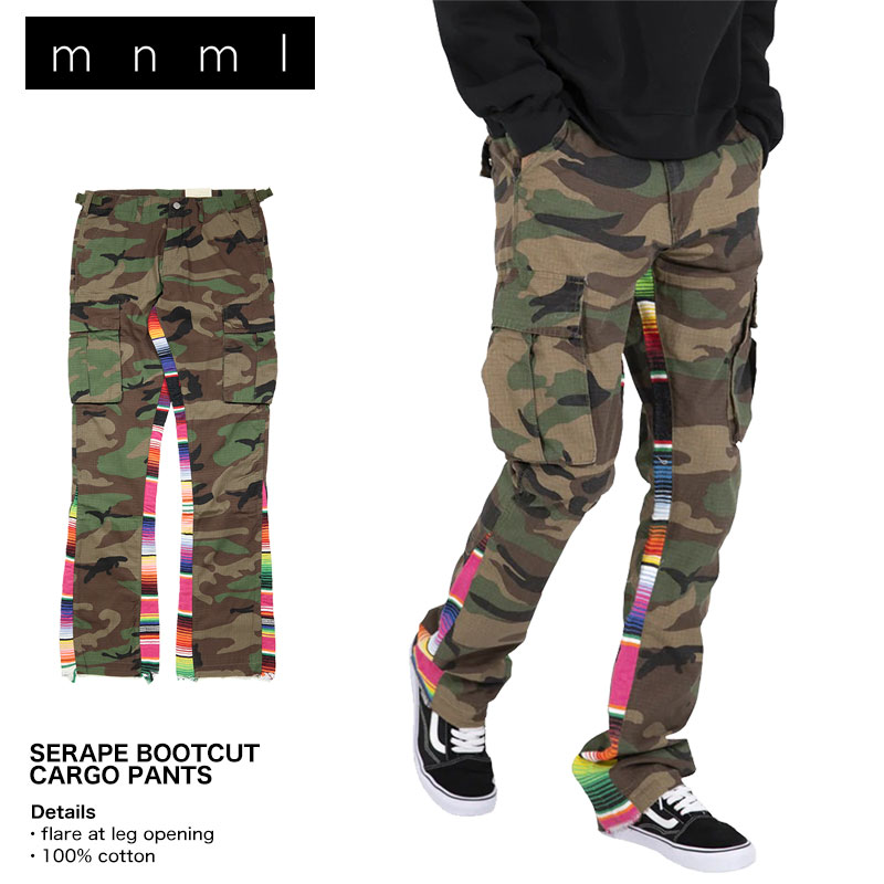 B系 ストリート系 | mnml | ミニマル | SERAPE BOOTCUT CARGO PANTS ...