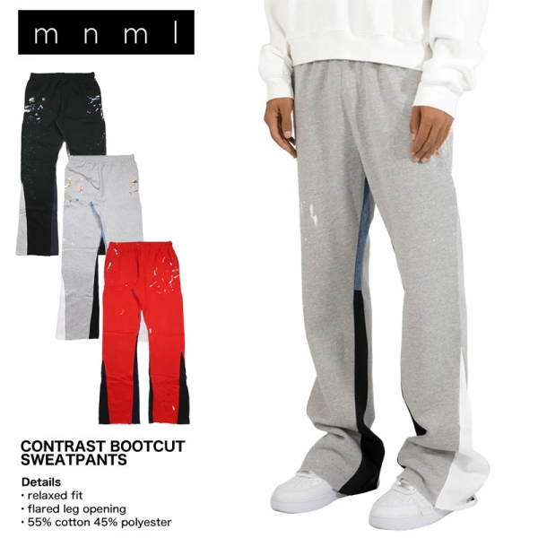 MNML Contrast Bootcut Sweatpants