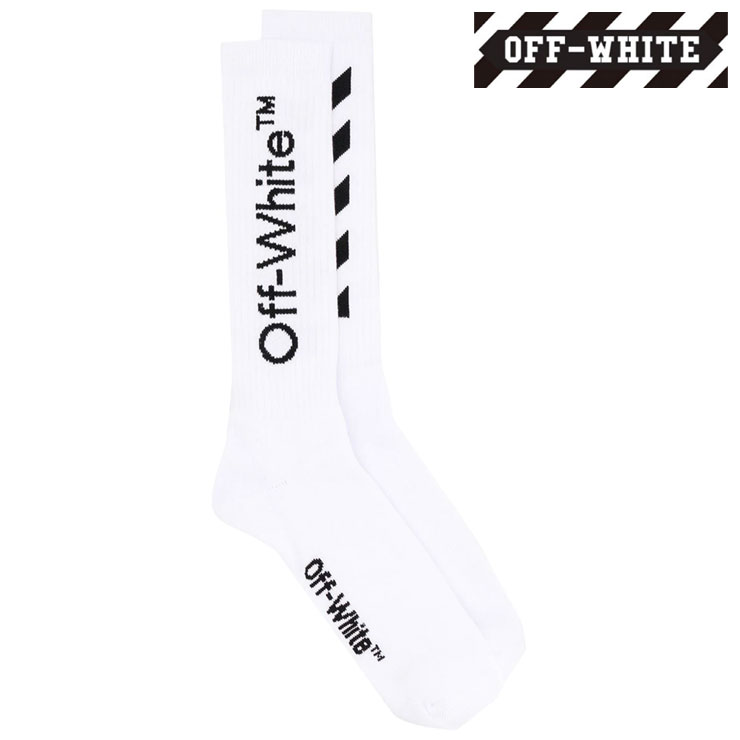 OFF-WHITE オフホワイト DIAGブラックソックス 靴下レッグウェア
